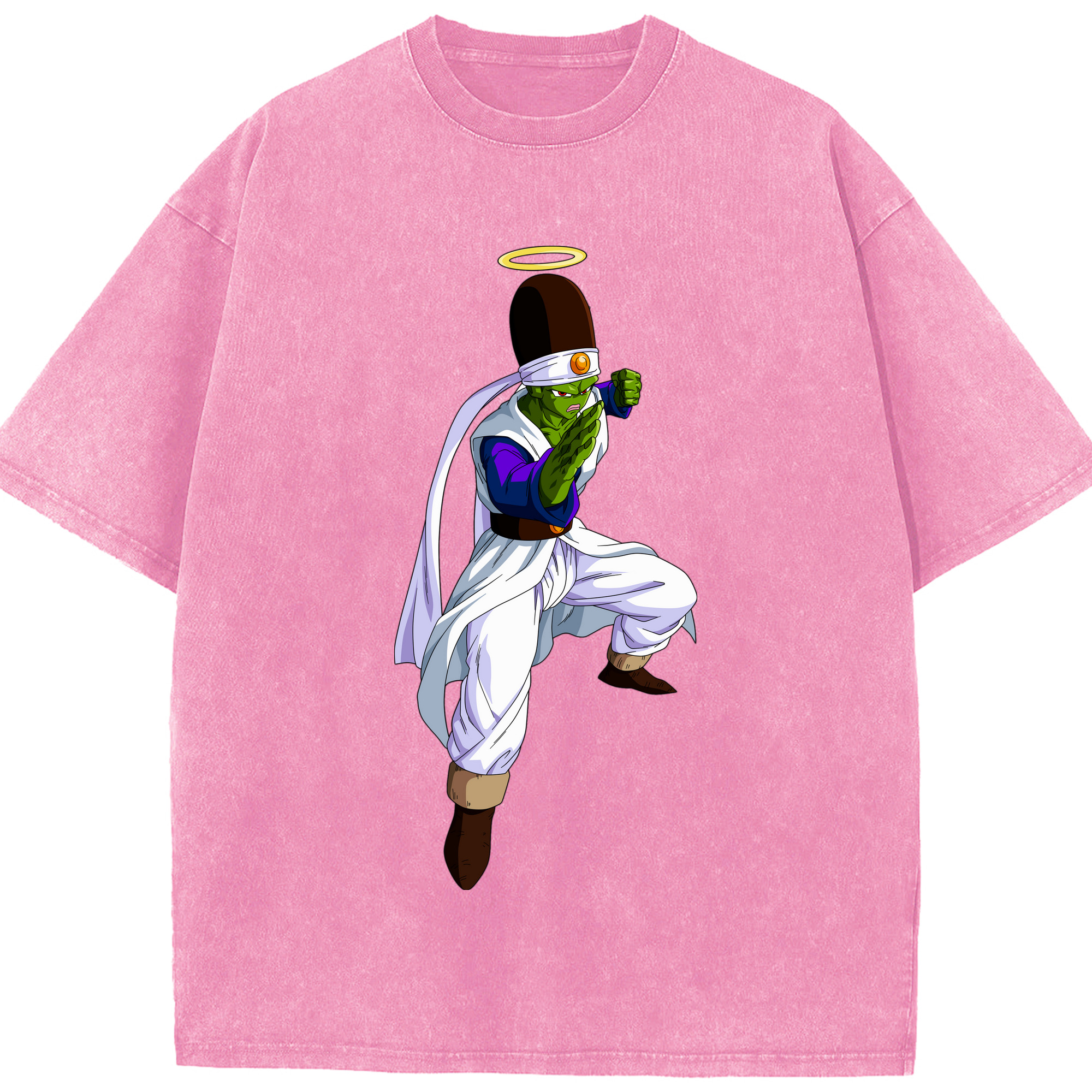 （画像用） ドラゴンボール パイクーハン DRAGON BALL Pikkon 綿100% ヴィンテージ風 半袖Tシャツ（フロントプリント）